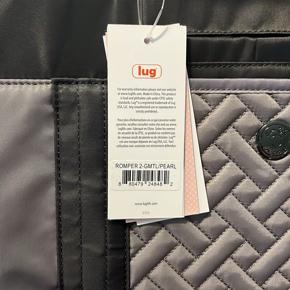 NWT Lug New Romper 2 gunmetal pearl grey gray SOLD OUT COLOR - Picture 2 of 5